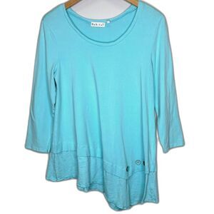 Habitat Womens Asymmetrical Tunic Buttons Layer Lagenlook‎ Cottagecore Beachy